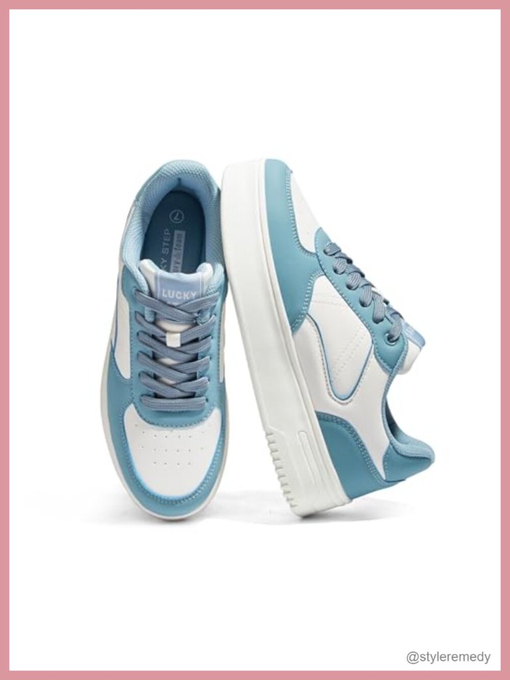 Chunky Platform Fashion Sneakers PU Leather Non-Slip